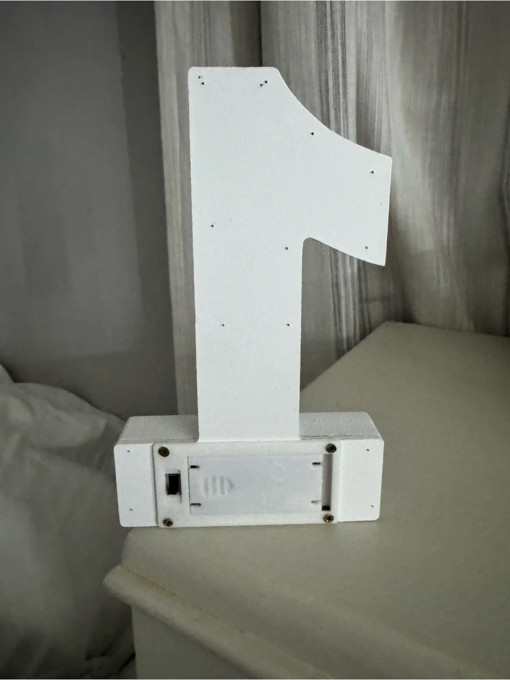 LED Number 1 Marquee Light - White
